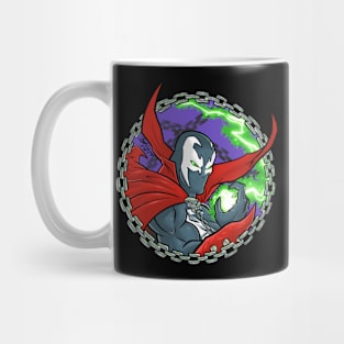 Red and black zombie Mug